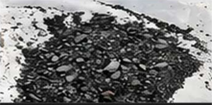 Coal after Super Absorbent Polymer dosing