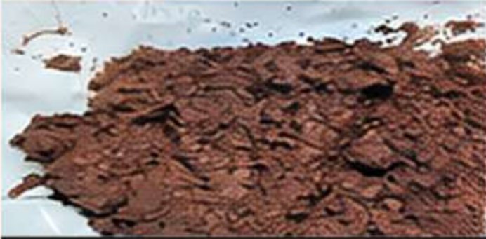 Iron ore before Super Absorbent Polymer dosing
